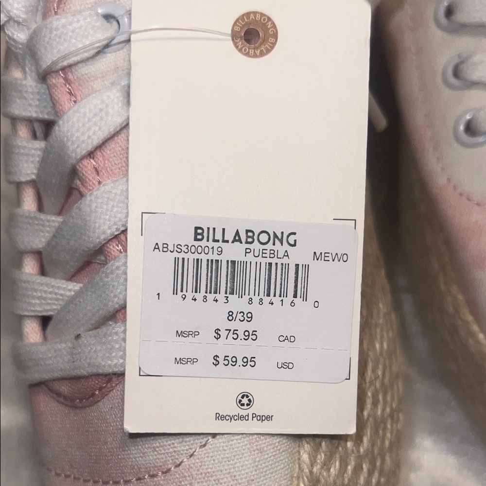 Billabong Blush Canvas Sneakers - Picture 8 of 8